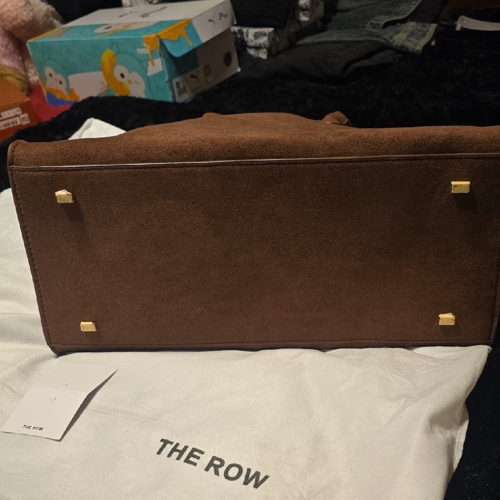 The Row Brown Suede Satchel - Picture 5 of 6